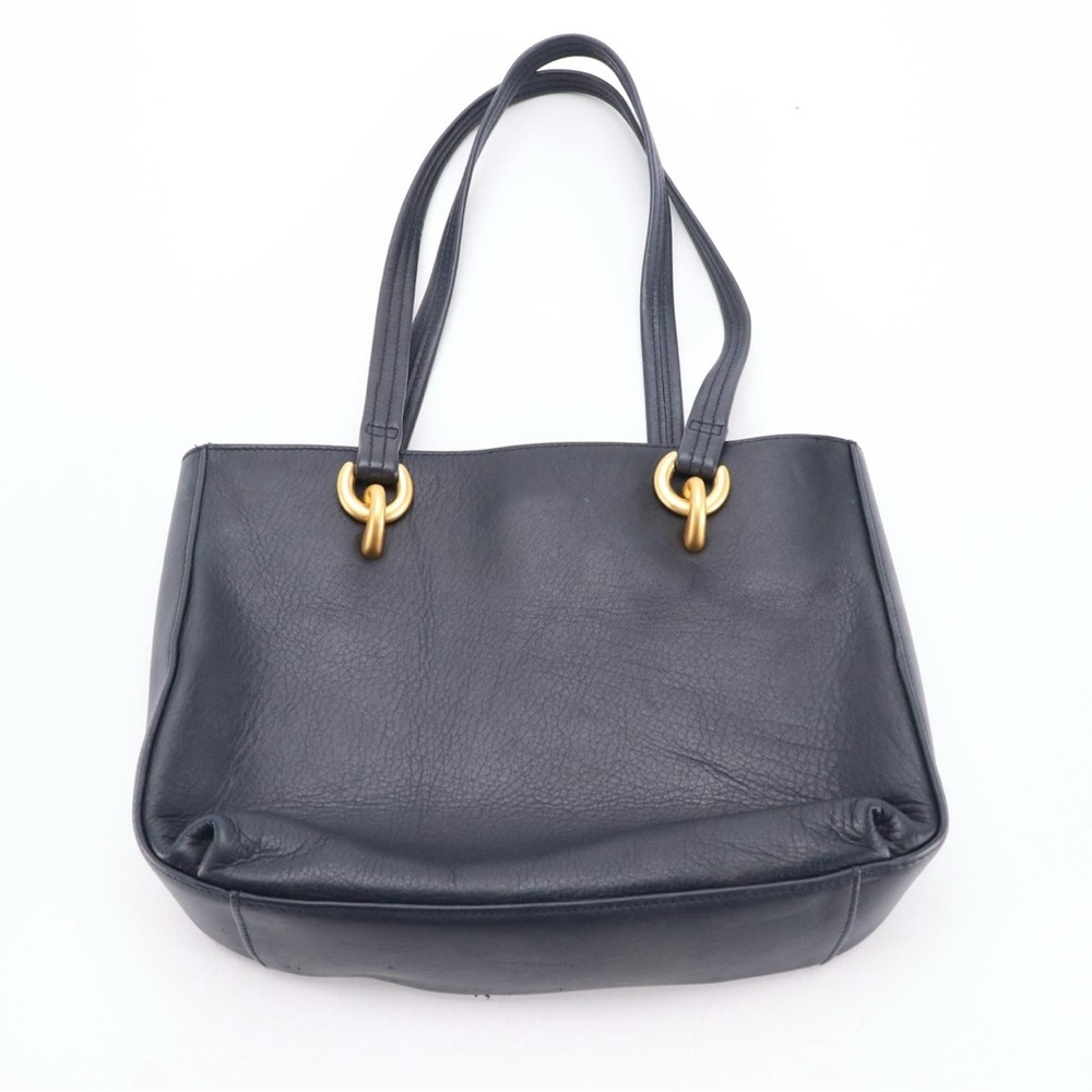 Tignanello dark Blue Leather Shoulder Bag